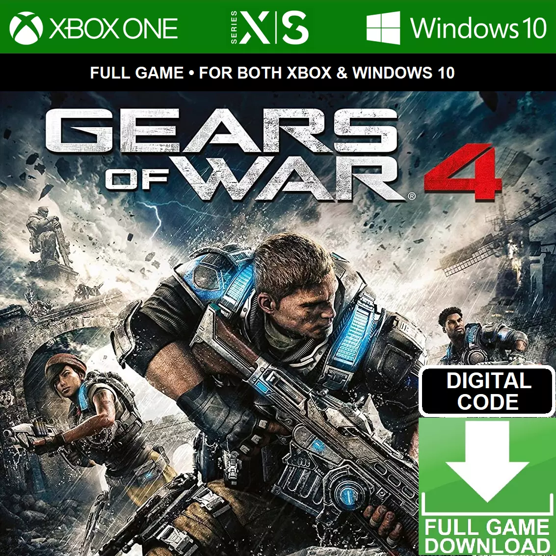 GEARS OF WAR 4 Xbox One / Series X|S / PC Windows 10 [GLOBAL KEY] FAST  DELIVERY!