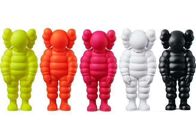 Medicomtoy kaws what party figure 5 color set White Black Pink