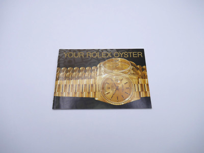 Rolex Oyster Booklet - Englisch von 3.1992 -