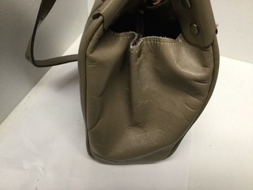 John Romaine Womens Shoulder Bag Handbag Taupe Adjustable Strap Vintage H1 - Picture 12 of 12