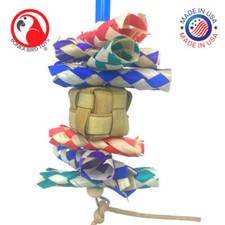 Bonka Bird Toys 3847 Boxy Cube Small Bird Toy Cages Forage Chew Parakeet Conure