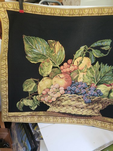 Tapestries, Ltd Woven Cotton Belgium Wall Hanging Fruit Basket - Picture 2 of 7
