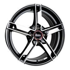 17 Zoll MAM W4 5x114,3 ET40 Alufelgen BLACK FRONT POLISH