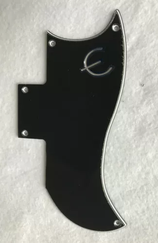 Fits Gibson SG 61 Reissue & E Logo Guitar pickguard Scratch Plate,3 Ply Black