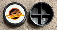 Vancouver Canucks 1983-84 Plastic Mini Puck Team Logo Original Stock from 1980s
