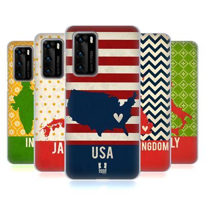 HEAD CASE DESIGNS PRINTED COUNTRY MAPS SOFT GEL CASE FOR HUAWEI PHONES 4