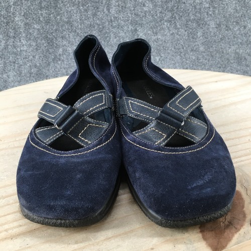Aerosoles Shoes Womens 8 M Butterscotch Mary Jane Flats Comfort Blue Slip On - Picture 6 of 16