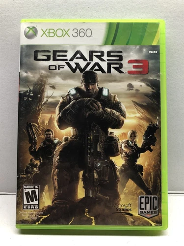 Gears of War 3 (Xbox 360, 2011) Clean Tested Working - Free Ship