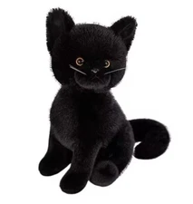 Black Kitten Cat Plush Toy 15" Stuffed Animal Toddler Doll Gift for Kids
