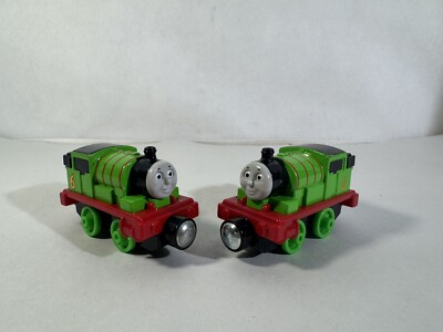 Lot Of 2 - Percy #6 - Thomas & Friends Take N Play Diecast Toy Train Mattel 2013