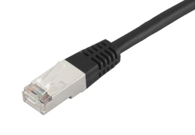 0,50m Patchkabel Cat-5e FTP/UTP RJ45 Netzwerk-Kabel 2xStecker *schwarz*