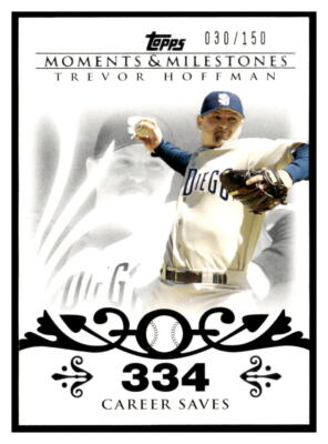 2008 Topps Moments and Milestones #32-334 Trevor Hoffman /150 