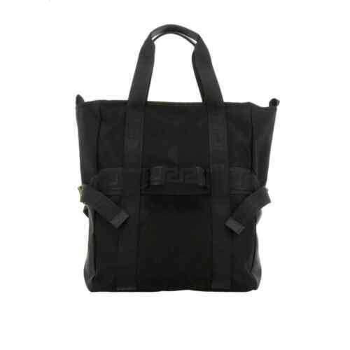 VERSACE Shoulder Bag Crossbody Calfskin Black Men's Simple VERSACE Shoulder Bag Crossbody Calfskin Black Men's Simple