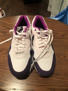 🔥Nike Women Air Max 1 Sz 9.5 Light Soft Pink Grand Purple 319986 610 AM one  | eBay