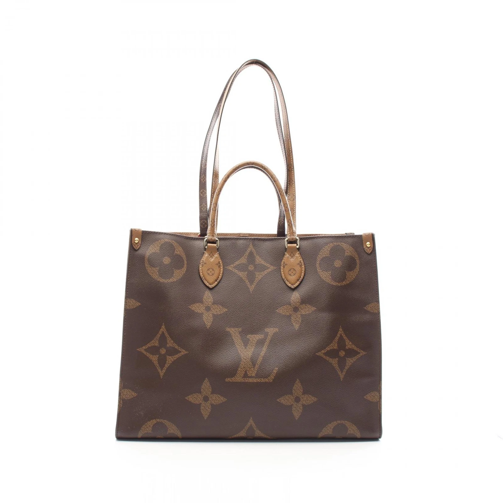 LOUIS VUITTON（LV） Borsa tote Louis Vuitton On the go GM M44576 monogramma gigante retro beige usata
