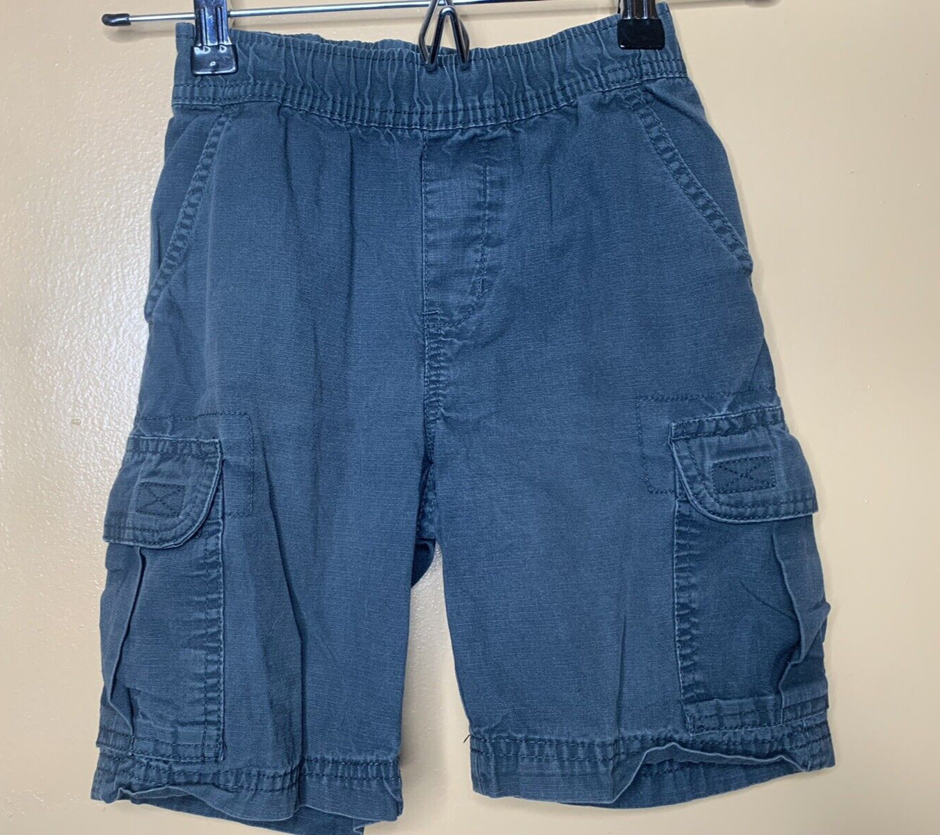 Est 1989 Place Boys Size 5 Shorts Cargo Black Elastic Ajustable Waist-image