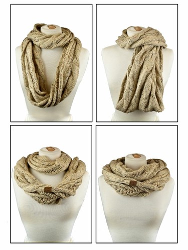 ¡NUEVO! Bufanda CC Suave Grueso Cálido Pullover Tejido Bufanda Capucha Infinita Capucha Bufanda - Imagen 100 de 170