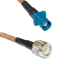 RG400 Fakra Z Male to TNC MALE RF Cable FAST-SHIP LOT