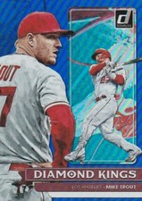 MIKE TROUT  2022 DONRUSS DIAMOND KINGS HOLO BLUE PARALLEL