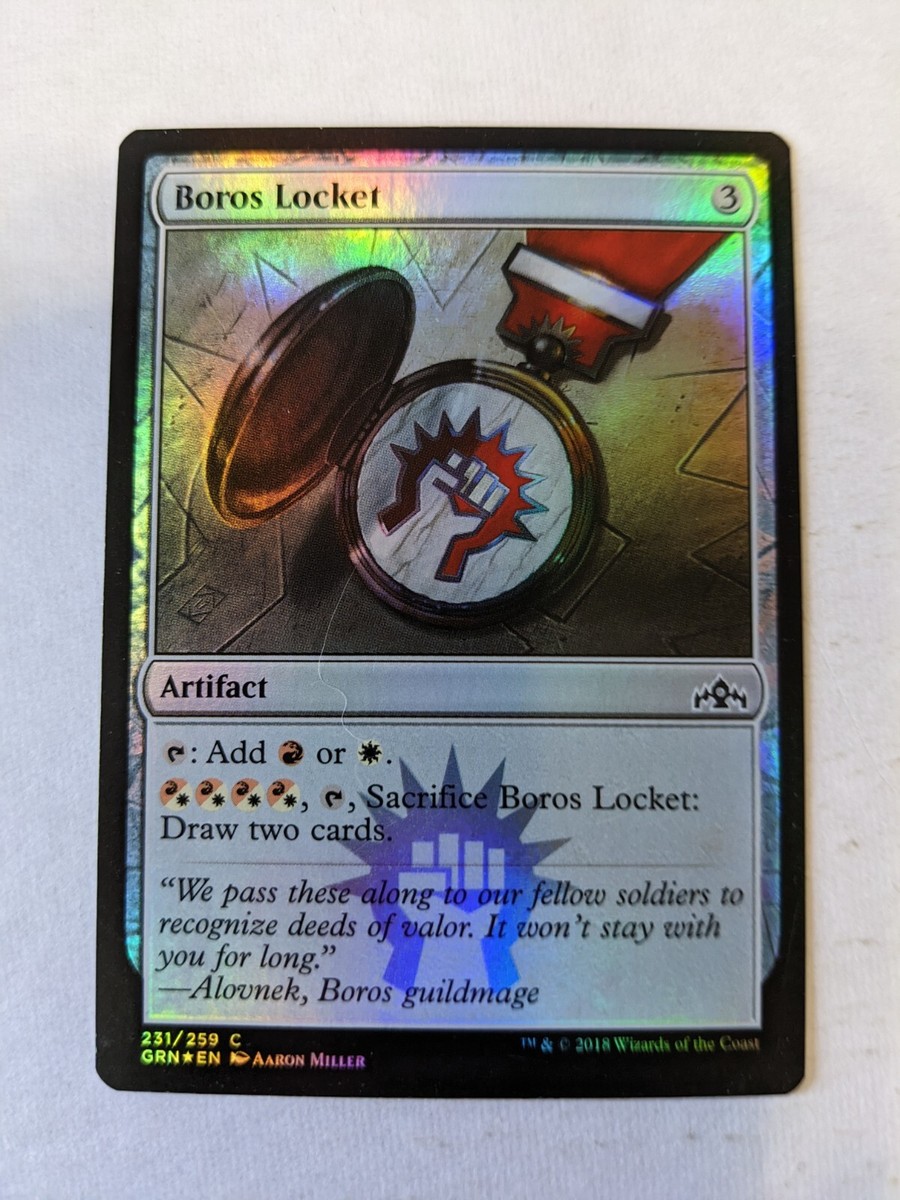 boros card draw mtg Boros Locket Magic the Gathering MTG GRN Guilds of Ravnica 231/259 C 2018  Foil