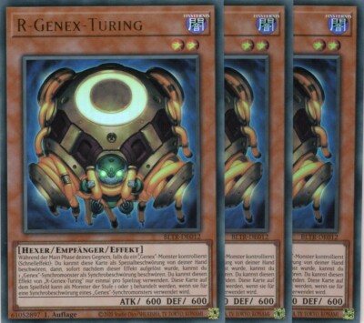 yugioh 3x R-Genex Turing BLTR-DE012 ULTRA RARE 1AUFLAGE DEUTSCH