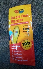 Sport Temp Insole Foot Warmers With Adhesive 2 pack - 10h Heat Natural Charcoal