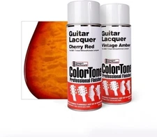 ColorTone Tinted Aerosol Guitar Lacquer Cherry Sunburst Spray Set