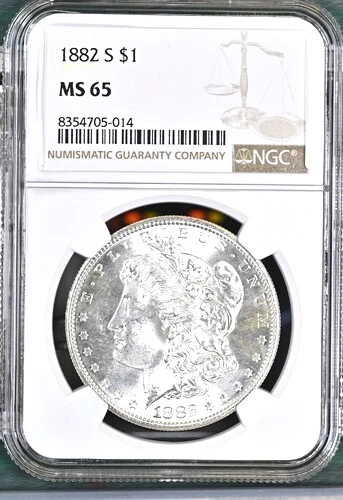 1882-S MORGAN SILVER DOLLAR NGC MS65 LOOKS PROOF LIKE WOW STUNNER TAKE A L@@KK