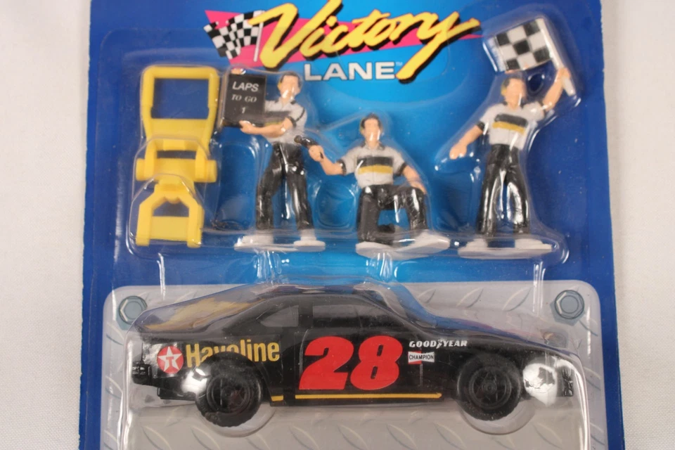 Tootsietoy carrocería dura Victory Lane 1992 carreras troquelado juguete coche de carreras Pit Crew Foto 3 de 3