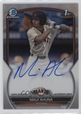 2023 Bowman Draft Chrome Prospect Refractor /499 Maui Ahuna #CDA-MAH Auto 13fz