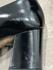 Gucci Italy Horse Bit Black Leather Block Heel Ladies Shoes Size 35.5 Vintage — photo 7
