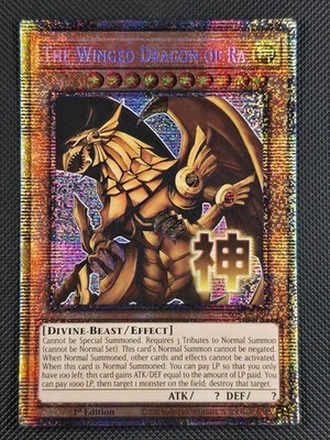 YuGiOh! The Winged Dragon of Ra RA05-EN130 STAMPED ART Rarity 5