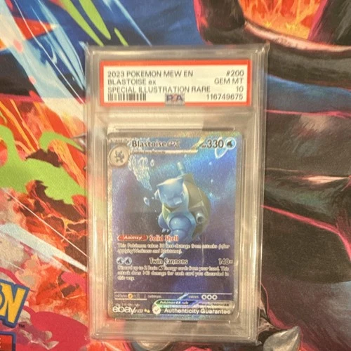 Pokémon Blastoise ex Special Illustration Rare Holo PSA 10 200/165