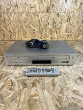 Samsung Dual Deck VCR DVD Player DVD-V6000 Silver w Remote Control - Read D.