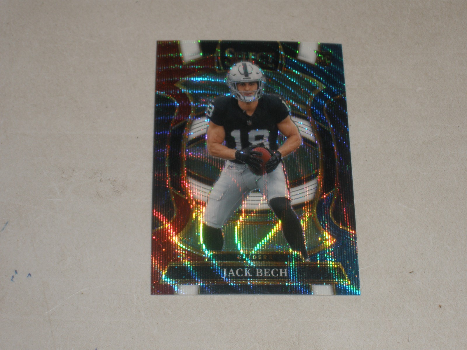 2025 Panini Select Concourse Level Tri Color Prizm 6 Jack Bech 088/399 Rookie RC