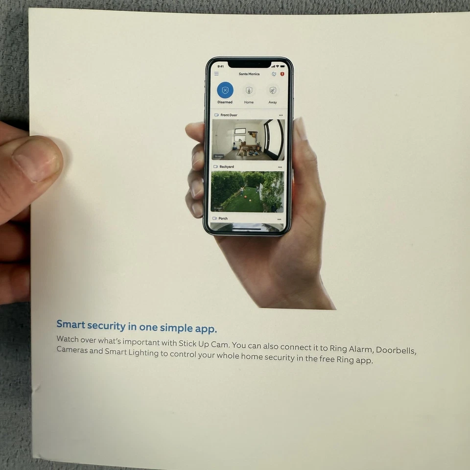 Cámara de seguridad Ring Stick Up Cam Elite PoE 1080p HD interior exterior conversación bidireccional Foto 3 de 4