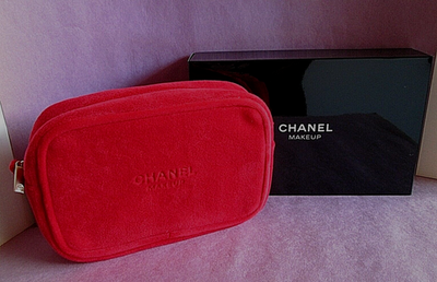 Red Velvet Makeup Red Chanel Cosmetics Pouch CHANEL Makeup Vintage