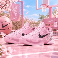 NEW Kobe 6 Protro Cherry Blossom Grinch pink black Size US 7-12