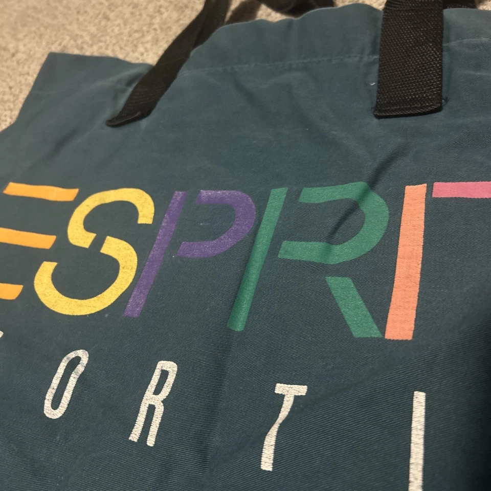 esprit vintage 90s cotton tote bag large - Image 3 of 4