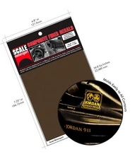 Scale Motorsport 1/12 Carbon Fiber Twill Weave Black on Bronze Decals