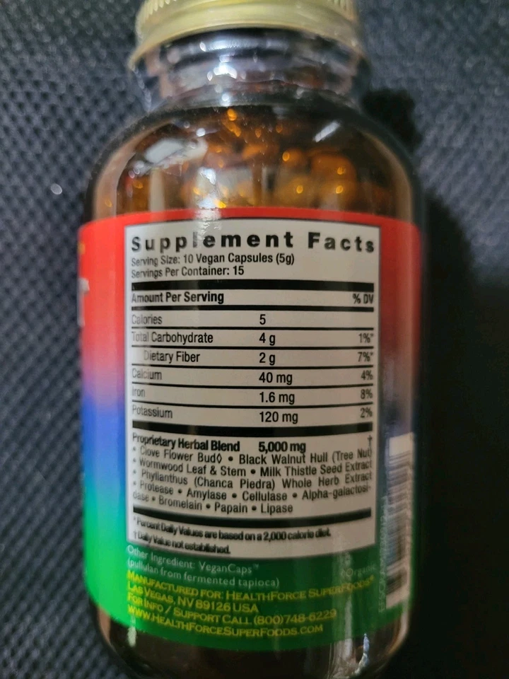 HealthForce Superfoods Scram 150 cápsulas veganas equilibrio microbiano saludable exp. 11/27 Foto 2 de 3