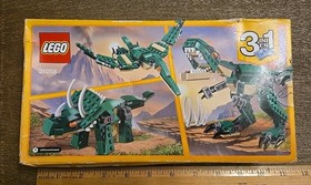 LEGO CREATOR: Mighty Dinosaurs (31058) Box Issues See All Pics And Description 