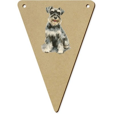 5 Wimpel / Fahnen ''Schnauzer sitzend'' 140 mm (BN00097479)