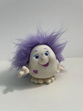 Snugglebumms Happily 1984 Vintage Playskool Toy White Purple Hair No Squeak