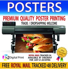 POSTER PRINTING Colour Satin Gloss Matt or PVC Finish A0 A1 A2 A3 A4 Paper sizes