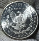 1880-s Morgan Silver Dollar Brilliant Uncirculated Cameo With  Slight Mirrors