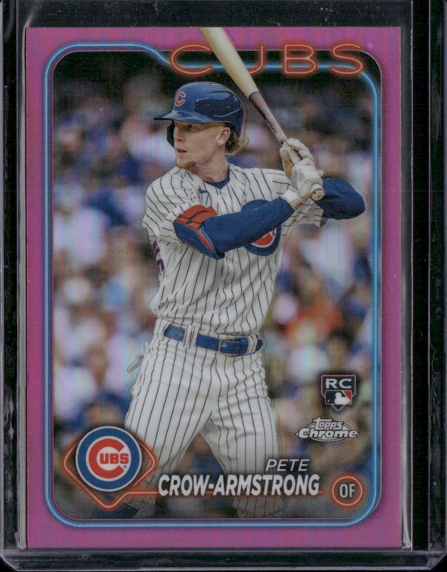 2024 Topps Chrome #16 Pete Crow-Armstrong Pink Refractors