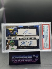 Aiden Hutchinson & Kayvon Thibodeaux Dual Auto 1/1 Leaf Signature Series PSA 10