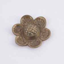 Zierrosette aus Messing 5,4 cm Durchmesser Möbelrosette Ornamentrosette