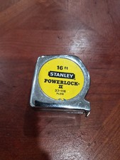 Stanley Powerlock II Tape Measure 16ft 33-116, Vintage, Made in USA